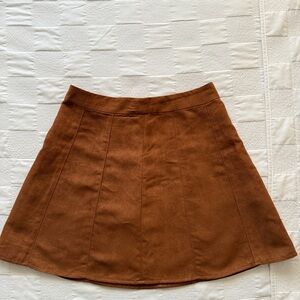 BCBG Brown Mini A-Line Skirt for Casual Wear